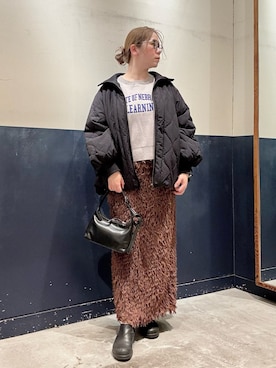 「CIAOPANIC TYPY（チャオパニックティピー）のアイテム（ブルゾン）」を使った、ogitypyさん（レディース・165cm）の冬コーディネート