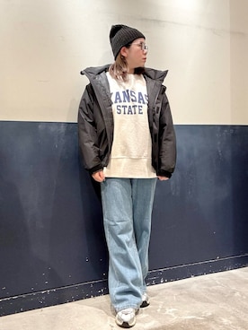 「アイテム（ダウンジャケット/コート）」を使った、ogitypyさん（レディース・165cm）の秋コーディネート