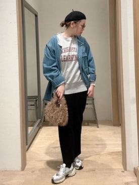 「アイテム（スウェット）」を使った、ogitypyさん（レディース・165cm）の秋コーディネート