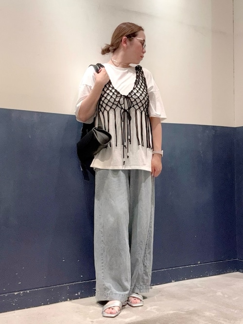 【低身長・高身長対応/サイズ展開あり】柔らかワイドイージーデニム