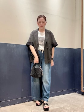 「CIAOPANIC TYPY（チャオパニックティピー）のアイテム（パンツ）」を使った、ogitypyさん（レディース・165cm）の夏コーディネート