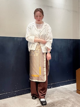 「CIAOPANIC TYPY（チャオパニックティピー）のアイテム（スラックス）」を使った、ogitypyさん（レディース・165cm）の春コーディネート