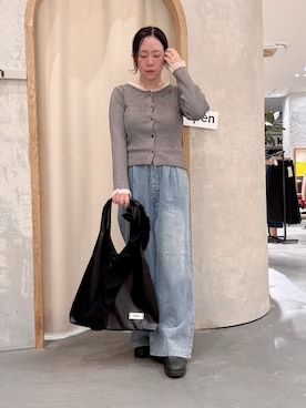 「CIAOPANIC TYPY（チャオパニックティピー）のアイテム（デニムパンツ）」を使った、ogitypyさん（レディース・165cm）の秋コーディネート