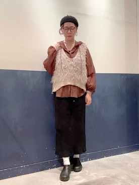 「アイテム（ベスト）」を使った、ogitypyさん（レディース・165cm）の秋コーディネート