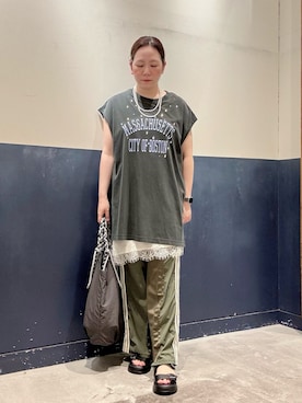 「etsinta（エシンタ）のアイテム」を使った、ogitypyさん（レディース・165cm）の夏コーディネート