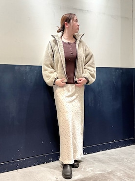 「アイテム（ブルゾン）」を使った、ogitypyさん（レディース・165cm）の冬コーディネート