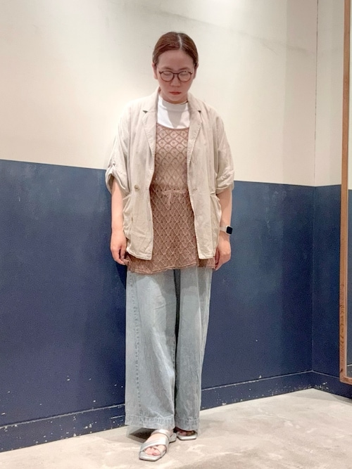 【低身長・高身長対応/サイズ展開あり】柔らかワイドイージーデニム