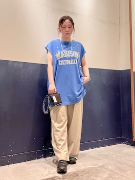 「CIAOPANIC TYPY（チャオパニックティピー）のアイテム（アクセサリー）」を使った、ogitypyさん（レディース・165cm）の夏コーディネート