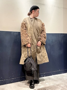 「アイテム（モッズコート）」を使った、ogitypyさん（レディース・165cm）の秋コーディネート