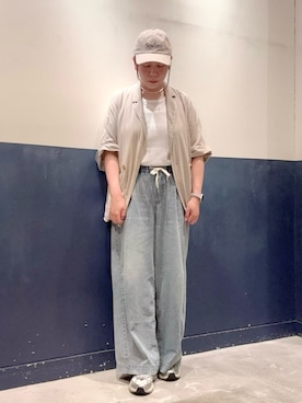 「アイテム（キャップ）」を使った、ogitypyさん（レディース・165cm）の夏コーディネート