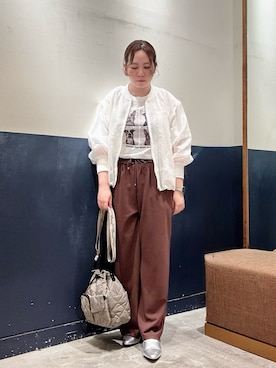 「CIAOPANIC TYPY（チャオパニックティピー）のアイテム（ブルゾン）」を使った、ogitypyさん（レディース・165cm）の春コーディネート