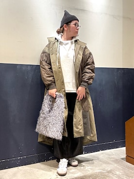 「アイテム（モッズコート）」を使った、ogitypyさん（レディース・165cm）の秋コーディネート