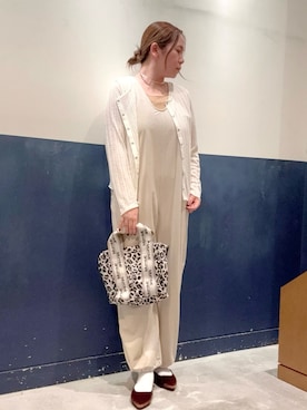 「アイテム（つなぎ/オールインワン）」を使った、ogitypyさん（レディース・165cm）の秋コーディネート