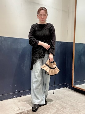 「CIAOPANIC TYPY（チャオパニックティピー）のアイテム（帽子）」を使った、ogitypyさん（レディース・165cm）の春コーディネート