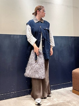 「CIAOPANIC TYPY（チャオパニックティピー）のアイテム（その他アウター）」を使った、ogitypyさん（レディース・165cm）の秋コーディネート