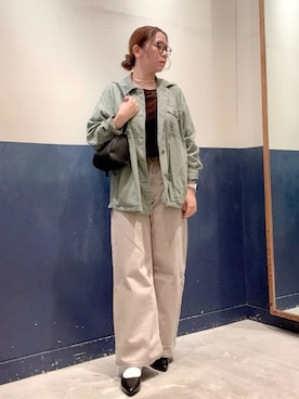 「アイテム（デニムパンツ）」を使った、ogitypyさん（レディース・165cm）の秋コーディネート