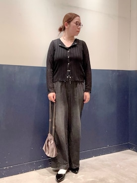 「アイテム（デニムパンツ）」を使った、ogitypyさん（レディース・165cm）の秋コーディネート