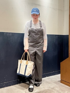 「CIAOPANIC TYPY（チャオパニックティピー）のアイテム（キャップ）」を使った、ogitypyさん（レディース・165cm）の春コーディネート