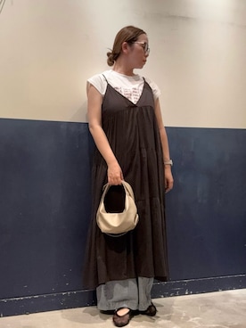 「アイテム（ワンピース/ドレス）」を使った、ogitypyさん（レディース・165cm）の夏コーディネート