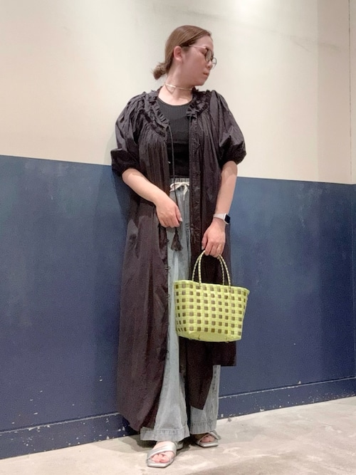 【低身長・高身長対応/サイズ展開あり】柔らかワイドイージーデニム