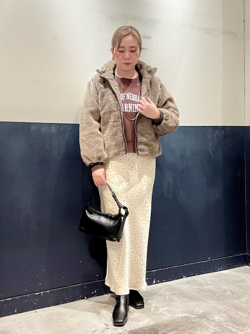 セール】【ぬくかる】2WAYふわボアスタンドジャケット（ブルゾン