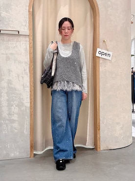 「アイテム（ベスト）」を使った、ogitypyさん（レディース・165cm）の秋コーディネート