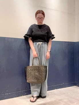 「アイテム（Tシャツ/カットソー）」を使った、ogitypyさん（レディース・165cm）の夏コーディネート