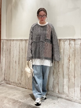 「CIAOPANIC TYPY（チャオパニックティピー）のアイテム（パンツ）」を使った、ogitypyさん（レディース・165cm）の冬コーディネート