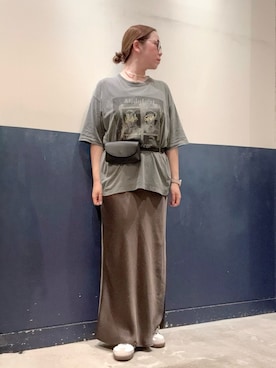 「アイテム（スカート）」を使った、ogitypyさん（レディース・165cm）の夏コーディネート