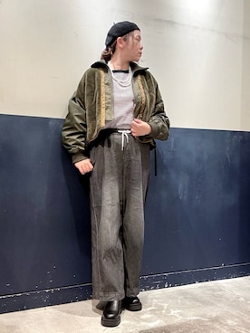 「アイテム（ミリタリージャケット）」を使った、ogitypyさん（レディース・165cm）の秋コーディネート