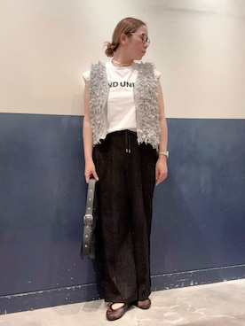 「アイテム（ベスト）」を使った、ogitypyさん（レディース・165cm）の夏コーディネート