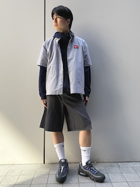 「NIKE（ナイキ）のアイテム（トップス）」を使った、NIKE GINZAさん（メンズ・179cm）の春コーディネート