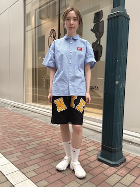 「NIKE（ナイキ）のアイテム（トップス）」を使った、NIKE GINZAさん（レディース・167cm）の春コーディネート