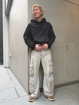 「NIKE(ナイキ)のアイテム(トップス)」を使った、NIKE GINZAさん(レディース・160cm)の冬コーディネート