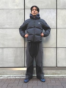 「NIKE（ナイキ）のアイテム（ジャケット/アウター）」を使った、NIKE GINZAさん（レディース・160cm）の冬コーディネート