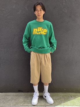 「NIKE（ナイキ）のアイテム（トップス）」を使った、NIKE GINZAさん（メンズ・180cm）の春コーディネート