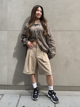 「NIKE（ナイキ）のナイキ エブリデイ クッションド トレーニング クルー ソックス (3足) / Nike Everyday Cushioned Training Crew Socks (3 Pairs)  SX7664-964 Multi-Color（ソックス/靴下、その他）」を使った、NIKE GINZAさん（レディース・168cm）の春コーディネート