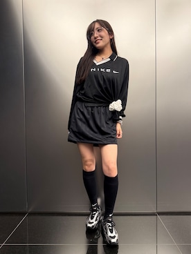「ゲームシャツ」｜NIKE GINZAさん（レディース・160cm）の夏コーディネート