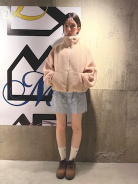 「アイテム（ソックス/靴下）」を使った、NIKE GINZAさん（レディース・160cm）の秋コーディネート