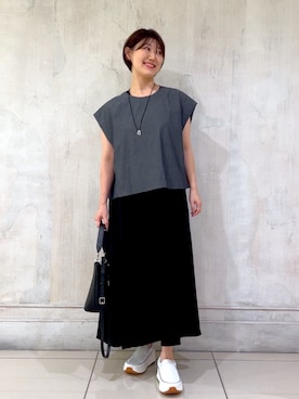 「BEARDSLEY（ビアズリー）のアイテム」を使った、mochikoyさん（レディース・162cm）の夏コーディネート
