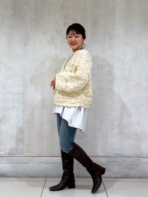 15 quinze》棒針ケーブルプルオーバー（ニット/セーター）｜BEARDSLEY