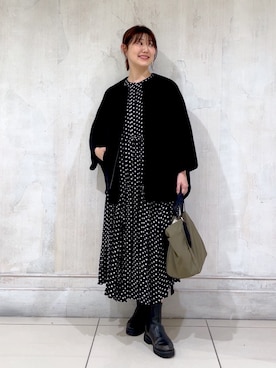 「アイテム（ポーチ）」を使った、mochikoyさん（レディース・162cm）の秋コーディネート