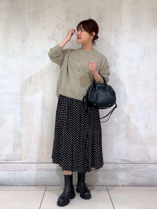 セール】ドットギャザーワンピース（ワンピース）｜BEARDSLEY