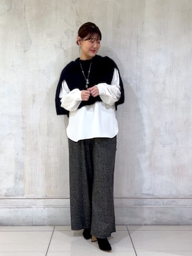 「ケープ」｜mochikoyさん（レディース・162cm）の冬コーディネート