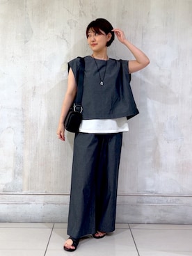 「BEARDSLEY（ビアズリー）のアイテム」を使った、mochikoyさん（レディース・162cm）の夏コーディネート