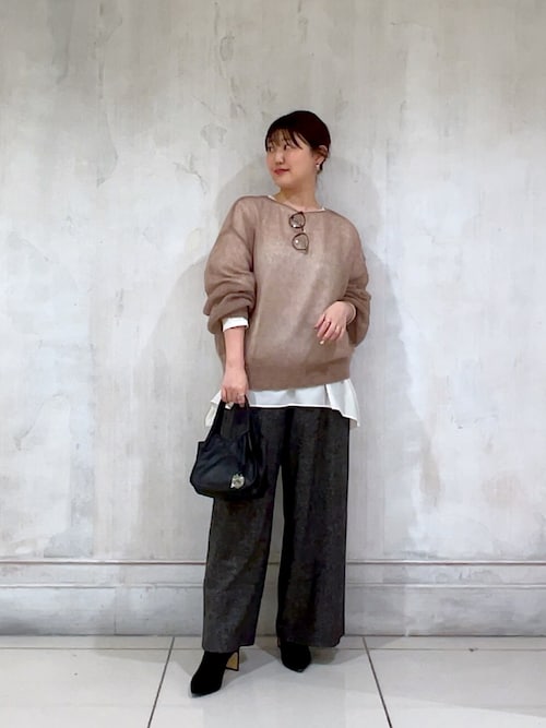 セール】ウエストリブネップツイードパンツ（その他パンツ