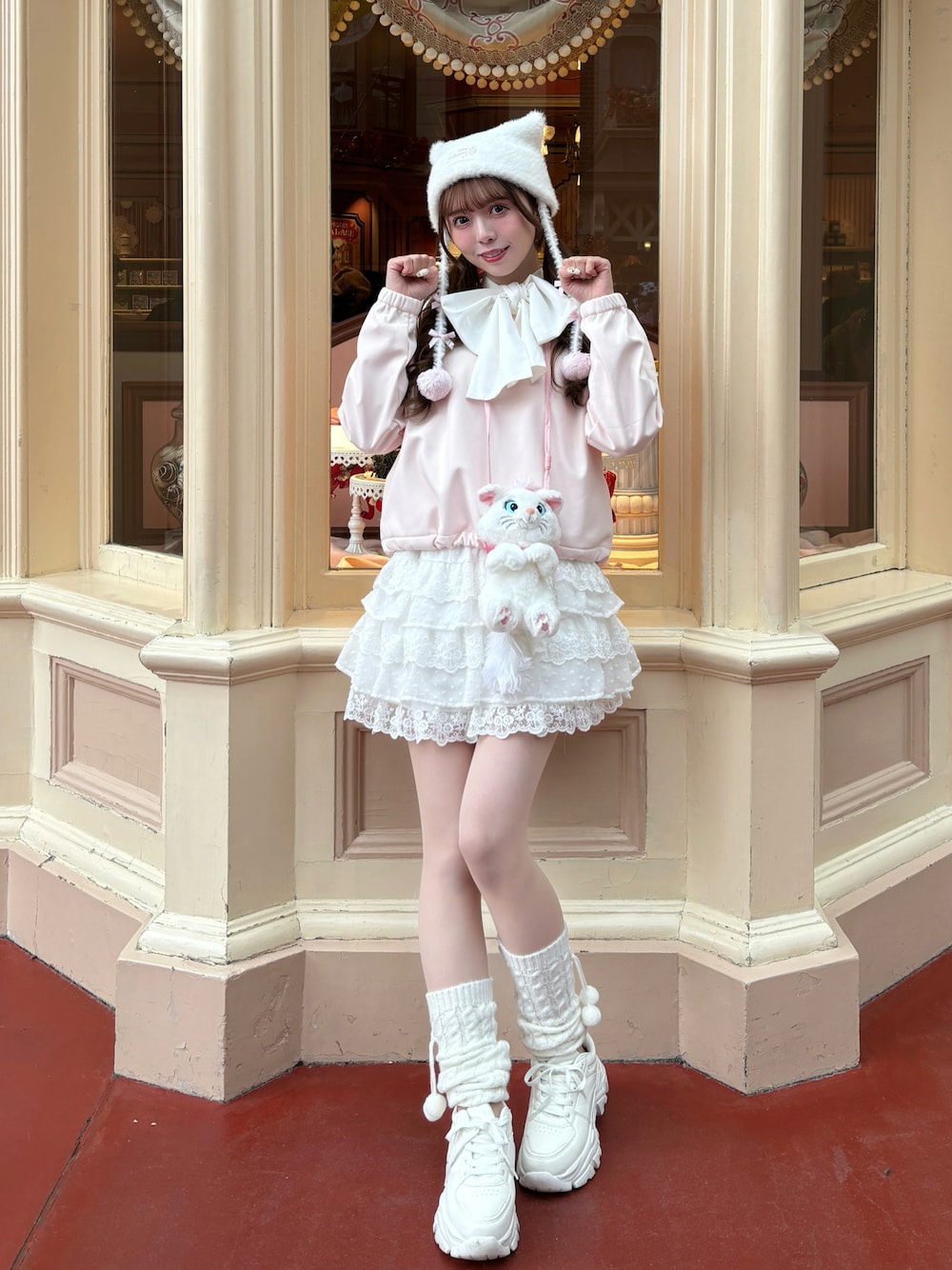 レッグウォーマーを使った「バレエコア」の人気ファッション