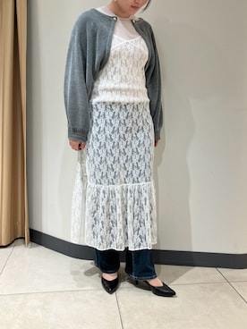 「アイテム（パンプス）」を使った、NICAL 三越伊勢丹名古屋栄店さん（レディース・155cm）の秋コーディネート