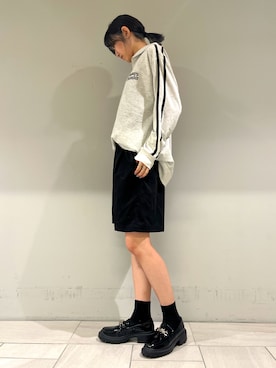 「トラックソールローファー」｜NICAL 三越伊勢丹名古屋栄店さん（レディース・160cm）の秋コーディネート