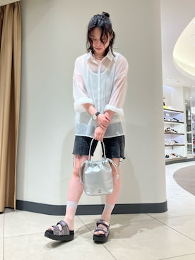 「NICAL（ニカル）のアイテム」を使った、NICAL 三越伊勢丹名古屋栄店さん（レディース・155cm）の春コーディネート